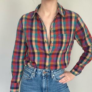 Madewell Plaid Button Down Shirt